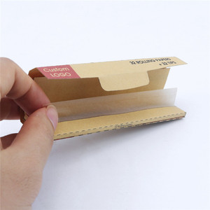 Premium <b>Smoking</b> Accessories Ultra Slim Brown Rolling Papers with Tips - Product Image 3