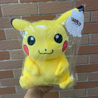 Boneka Plush Anime Kartun Lucu Pikachu 8 Inch Kawaii Pokemon Boneka Gantungan Kunci untuk Hadiah Mainan Plush Isi Dakron dari Mesin Cakar