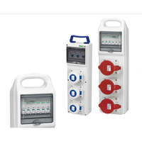 Boîte de distribution d'énergie portable industrielle pour l'extérieur, petite, étanche, boîte de prise de courant portable pour l'extérieur, IP66/IP67