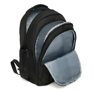 맞춤형 다기능 스포츠 남성용 학교 가방 여행 방수 노트북 가방 나일론 비즈니스 블랙 백팩