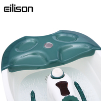 EILISON Bassin de pédicure portable chauffant, machine de désintoxication électrique, spa pour massage des pieds, 300W, 100-240V, contrôle de la minuterie
