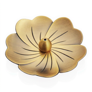 Porta Incienso de Latón para Meditación, Yoga, Sala de Oración y Soporte para Varillas de Incienso de Latón para Decoración Espiritual del Hogar, Regalos - Product Image 1