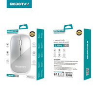 Harga pabrik kustom portabel ramping 1600 DPI BT 2.4G USB PC Mouse Laptop optik RGB isi ulang Tipe C Mouse nirkabel