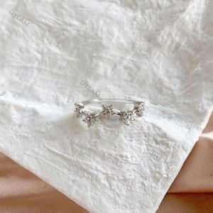 Dylam Bagues pour femmes en argent sterling S925 avec pierre CZ 5A, pour fiançailles et mariage, bijoux de mode de luxe, faible MOQ, expédition rapide - Product Image 4