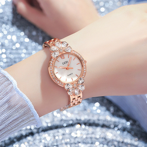 Women's Light Luxury Vintage Creative Flower-Shaped Diamond Starry Sky Fashion Waterproof Steel Strap Quartz <b>Watch</b> - Product Image 5