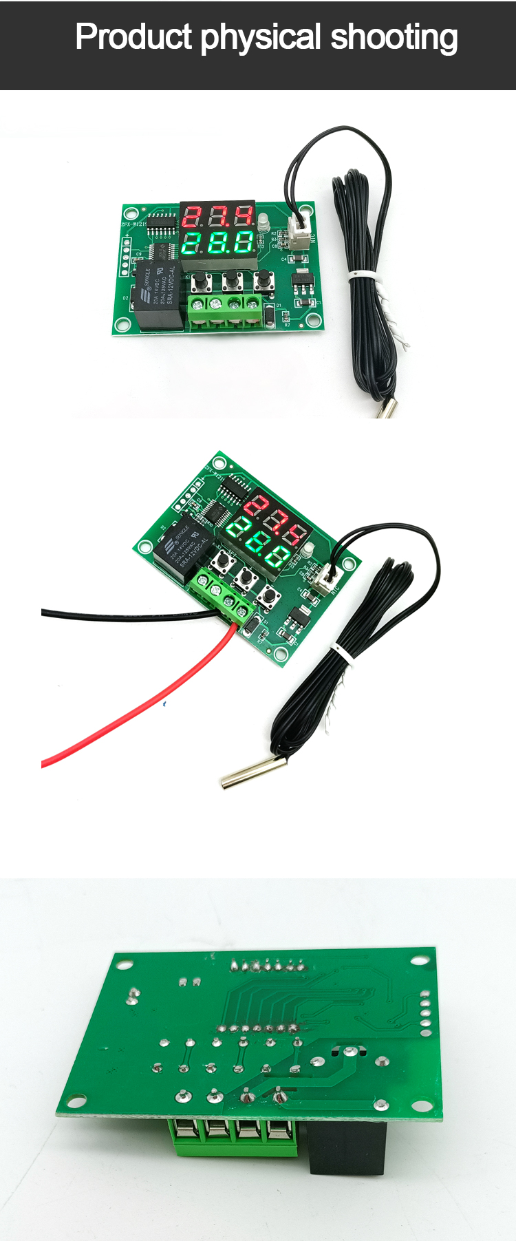 XH-W1219 Dual Display Digital Thermostat High Precision Temperature Control Switch Control Accuracy 0.1(图7)