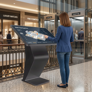 Kiosco Táctil Horizontal Todo en Uno para Señalización, Publicidad en Interiores, <span class=keywords><strong>Centro</strong></span> <span class=keywords><strong>Comercial</strong></span>, Navegación Autoguiada, Pantalla Gráfica, Fábrica OEM/ODM - Product Image 2