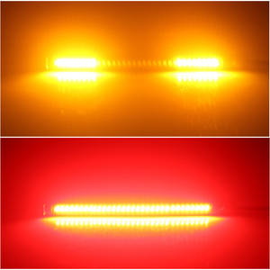 IP68 12-15V 48led double couleur <span class=keywords><strong>blanc</strong></span> jaune Auto moto tout-terrain frein tournant LED combinaison barre lumineuse - Product Image 4