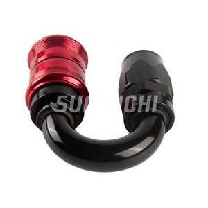 SUMEICHI новая модель 180 градусов AN10-5/8 ''SAE винт на Концах Шланга алюминиевый SAE быстрое соединение многоразовые компрессионные фитинги - Product Image 6