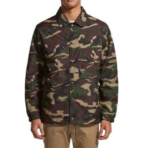Low Price OEM Quality <b>Men</b> Camouflage Print Nylon <b>Jackets</b> Button up - Product Image 1