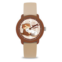 Montre à quartz pour enfants 2026 IP avec chiffres de dessin animé mignons, cadran de 34 mm, design sportif tendance, boîtier rond étanche
