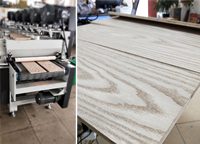 Machine de revêtement de laque UV/PU/NC, rouleau de finition de plancher à vendre