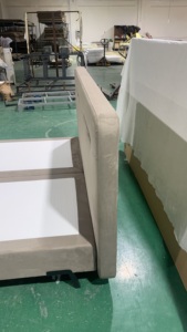 Ensemble de <span class=keywords><strong>lit</strong></span> de luxe avec sommier tapissier, tête de <span class=keywords><strong>lit</strong></span> capitonnée, système ressort sur ressort, fabrication en série fiable en usine, OEM/ODM - Product Image 4