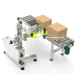 Labeling And Labeling Machine SKILT Auto Bag Carton Box Print And Apply Labeler Online Printing Labeling Machine With 23 Years Expreience