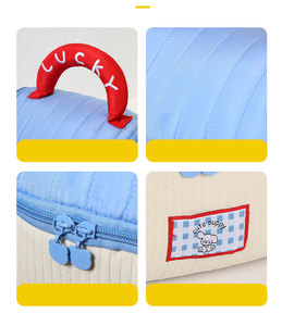 Bolsa de <span class=keywords><strong>Maquillaje</strong></span> con Forma de Casa, Bordada, Linda, Portátil, para Viaje, Bolsa de Cosméticos y Artículos de Aseo - Product Image 5