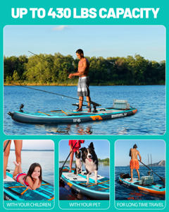 Planche de paddle gonflable avec siège pour sports nautiques et surf, soudure à chaud, en promotion - Product Image 6