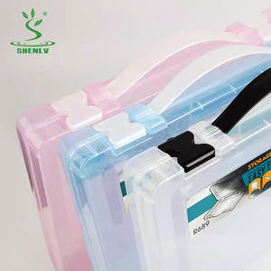 Organizador de herramientas de utilidad de plástico personalizado para la escuela, <span class=keywords><strong>estuche</strong></span> de papelería para pintura, caja de papelería para estudiantes, molde - Product Image 1