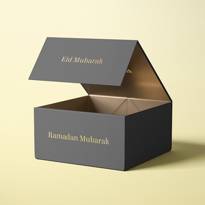 Custom Cardboard <b>Gift</b> Box <b>for</b> Chocolate Luxury Eid Mubarak <b>Gift</b> Box Ramadan Sweet Chocolate <b>Empty</b> Foldable Packing <b>Boxes</b> - Product Image 4