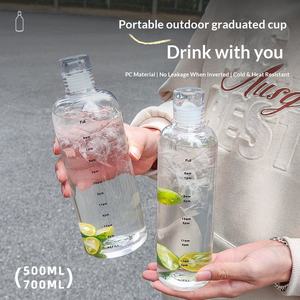 Gourde d'été tendance en plastique, style Instagram, pour sports de plein air, écologique, motif dessin animé classique - Product Image 1