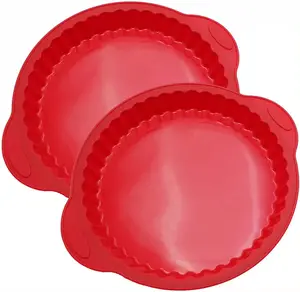 Cake Base Mould Silicone Pie Molds for Baking Cake Round Cake Moulds with Oil BrushNon-Stick