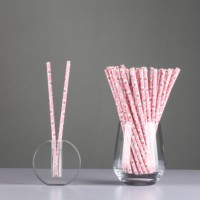 Vente en gros de pailles en papier coloré de haute qualité pailles jetables pailles en papier flexibles pour les affaires de faveur de fête