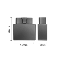 Mini Rastreador GPS OBD 4G LTE con 1 Año de Garantía, Rastreador de Coche Plug and Play con Posicionamiento GSM, Compatible con Aplicaciones IOS/Android, Visualización en PC