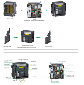 <span class=keywords><strong>CHINT</strong></span> เบรกเกอร์อากาศ NA1-1000X Series 200A-6300A,50/60Hz AC DC 110V 220V 230V 380V 400V <span class=keywords><strong>ACB</strong></span> - Product Image 2