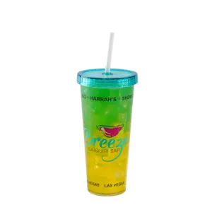 כוסות פלסטיק עם קיר כפול בנפח 24 oz עם לוגו מותאם אישית ללא BPA אידיאלי לבר דאיקירי ולבר גריל הנמכרים בחמים בארה""ב
