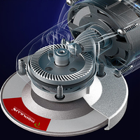 IPOPULUS alat listrik kualitas tinggi, alat listrik 800W 100mm/115mm/125mm, sudut penggiling