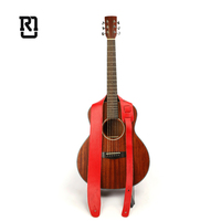 Vente en gros de sangle de guitare en cuir de litchi personnalisée pour les instruments de musique