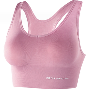 <span class=keywords><strong>Soutien</strong></span>-<span class=keywords><strong>gorge</strong></span> de <span class=keywords><strong>sport</strong></span> à <span class=keywords><strong>impact</strong></span> élevé pour femme avec rembourrage intégré Racerback Design Ensemble de vêtements d'extérieur portables antichoc et respirant - Product Image 5