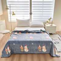 FF4793 Noël bonhomme de neige flanelle couverture literie cadeau de noël décor à la maison lit canapé canapé chaud hiver jeter couverture