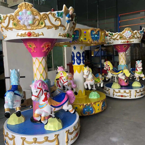 China Factory 6 Children Small Mini Merry Go Round Carnival Carrusel para Centro Comercial Center Parques De Atracciones - Product Image 3
