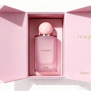 Elegant <strong>Pink</strong> 50ml Luxury Square Perfume <strong>Bottle</strong> Sprayer Frosted <strong>Pink</strong> Parfum Container Perfume <strong>Bottle</strong> with Custom Logo - Product Image 4