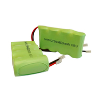 Paket Baterai Isi Ulang 4.8V 400mAh NiMH AA 2/3 Kabel 4-Kawat dengan Colokan Universal untuk Mainan RC Lampu Darurat LED
