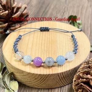 Bracelet en pierre naturelle avec perles de verre colorées, thérapie par les cristaux, design personnalisé, soutien pour les grossistes, réduction de prix en gros - Product Image 5