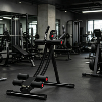 Appareil de fitness à domicile pliable en aluminium pour abdominaux, entraîneur portable avec compteur numérique pour entraînement complet du corps