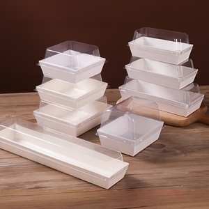 Cajas Desechables para Sándwiches, Cajas de Papel para Charcutería, Contenedores para Pasteles para Llevar, Cajas para Postres, <span class=keywords><strong>Sushi</strong></span>, Muffins, Waffles, Galletas y Alimentos - Product Image 1