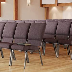 Sillas <span class=keywords><strong>de</strong></span> Teatro Acolchadas y Resistentes al Por Mayor, Muebles para Auditorio, Sillas para Iglesia con Tapicería <span class=keywords><strong>de</strong></span> Tela - Product Image 4