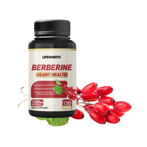 Lifeworth-berberina 98% hcl 500mg, cápsulas de alta resistencia, precio de fábrica - Product Image 1