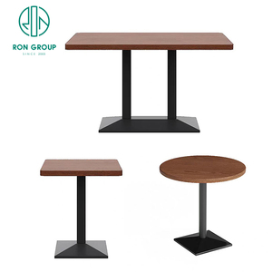 Hiện đại tinh tế Châu Âu quán cà phê quán cà phê vuông mây gỗ thương mại Nhà hàng Pizza bàn ghế đặt đồ nội thất - Product Image 5