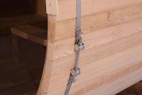 Sauna traditionnel en bois pour 4 à 6 personnes, populaire, avec verre foncé, pour l'extérieur