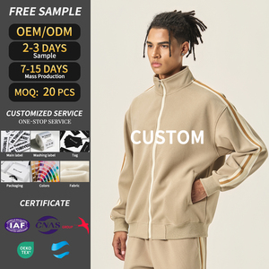Felpe con Cappuccio Premium con Zip per <span class=keywords><strong>Uomo</strong></span>, Alta Qualità, Tuta Sportiva Streetwear Oversize, Produzione di Abbigliamento - Product Image 1