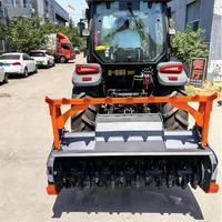 Máquina de recuperación de tierras de tractor grande/máquina pionera hidráulica de bosque de montaña/trituradora de arbustos de suspensión de tres puntos