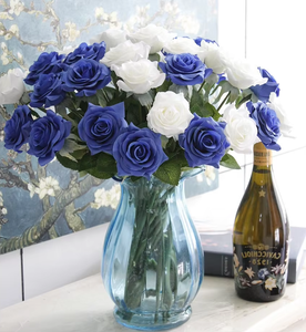 Hesper rosas de seda realistas Decoración de mesa de boda flores artificiales de imitación precio al por mayor tallo rosa para decoración del hogar - Product Image 5