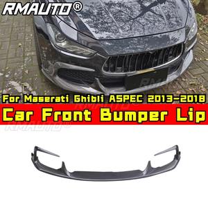 Divisor de parachoques delantero de fibra de carbono real para Maserati Ghibli ASPEC 2013-2018, kit de carrocería, accesorios para coche - Product Image 2