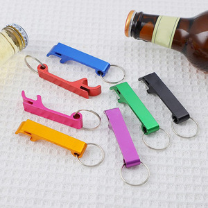 맞춤형 레이저 로고 다채로운 금속 병따개 키체인 다기능 휴대용 알루미늄 합금 승화 맥주 병따개 - Product Image 2