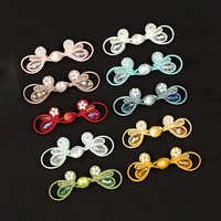 Boutons chinois en perles Tang en forme de tulipe, faits à la main, pour Cheongsam, boutons grenouille chinois, vente en gros