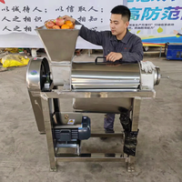 Industriële commerciële automatische roestvrijstalen schroefpers voor fruit- en groentesapverwerking met 380/220V voeding