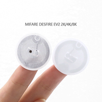 Étiquettes RFID Xinyerfid MIFARE DESFire EV3 4K, étiquettes NFC, haute sécurité, matériau PET, adhésif, autocollant RFID pour articles de luxe
